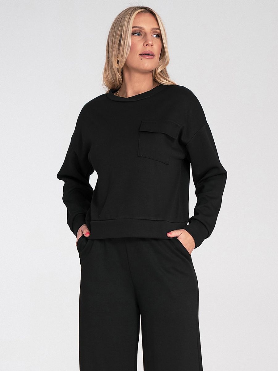 Figl Pullover – schwarz