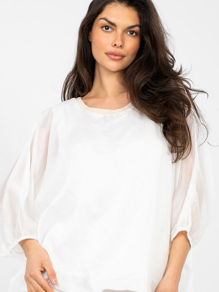 Italy Moda Bluse – weiß
