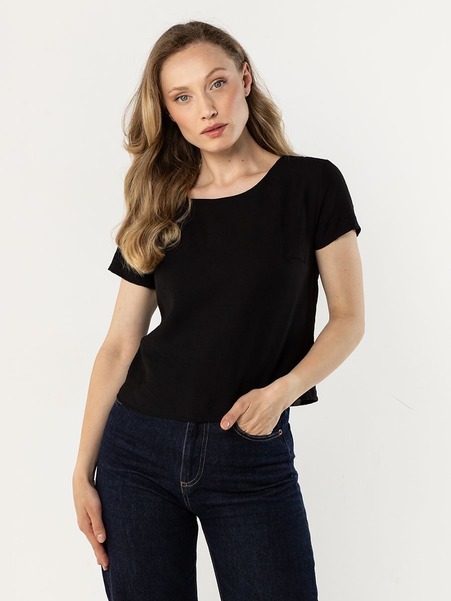 awama Bluse – schwarz