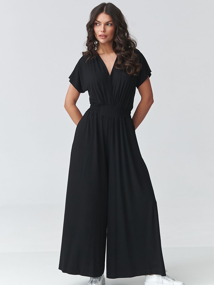 Makadamia Overall – schwarz