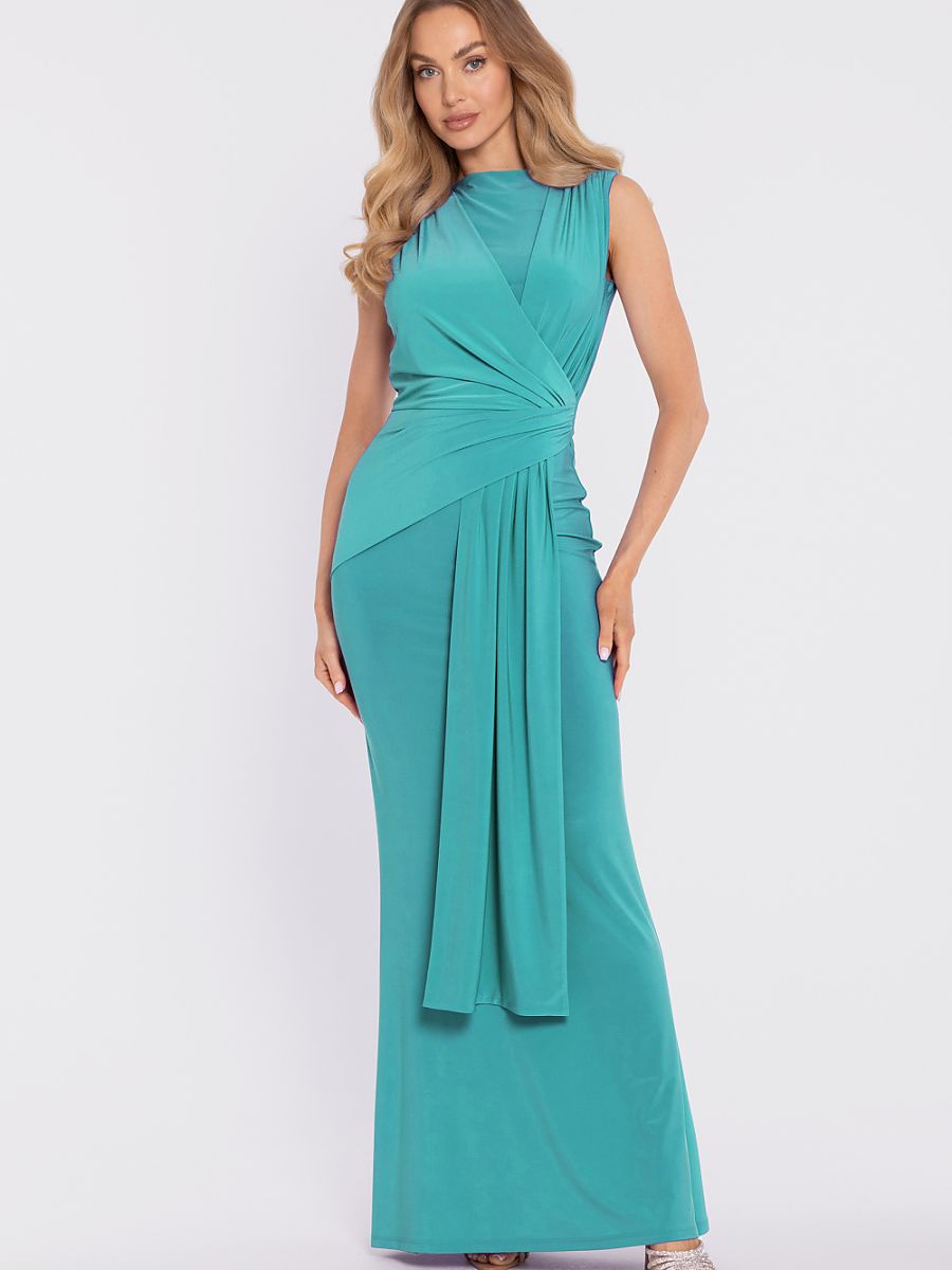 Moe Langes Kleid – grün