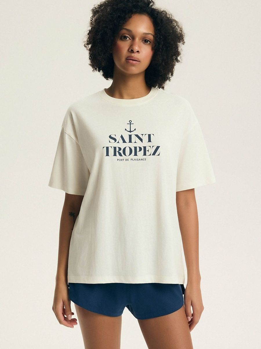 Slogan Cotton Pyjama Set