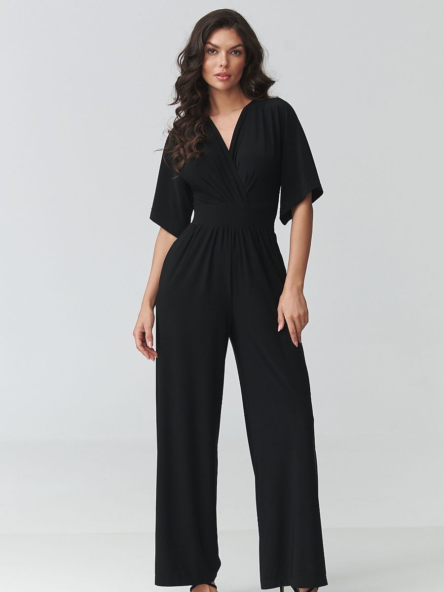 Makadamia Overall – schwarz
