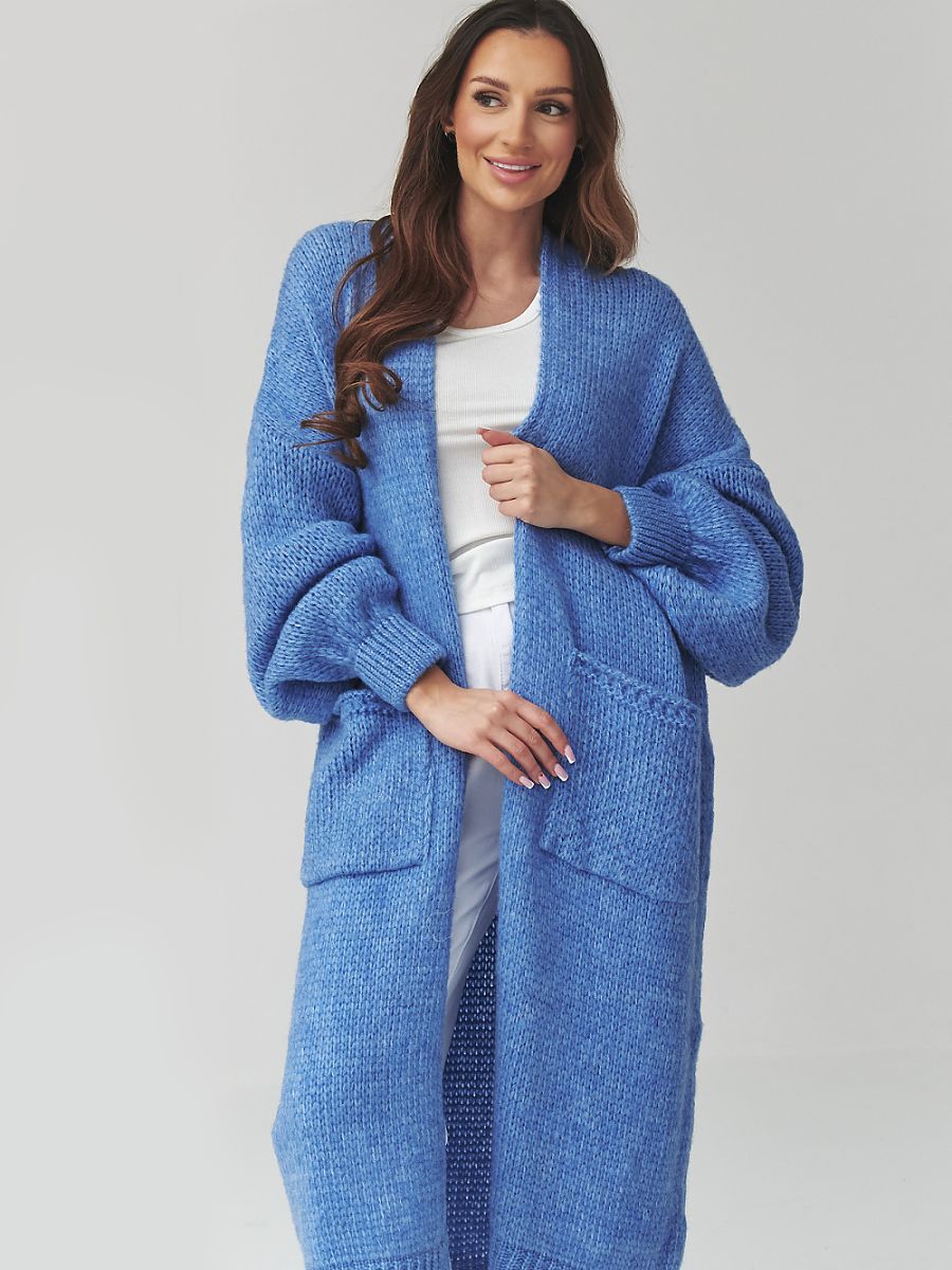 Makadamia Cardigan – blau
