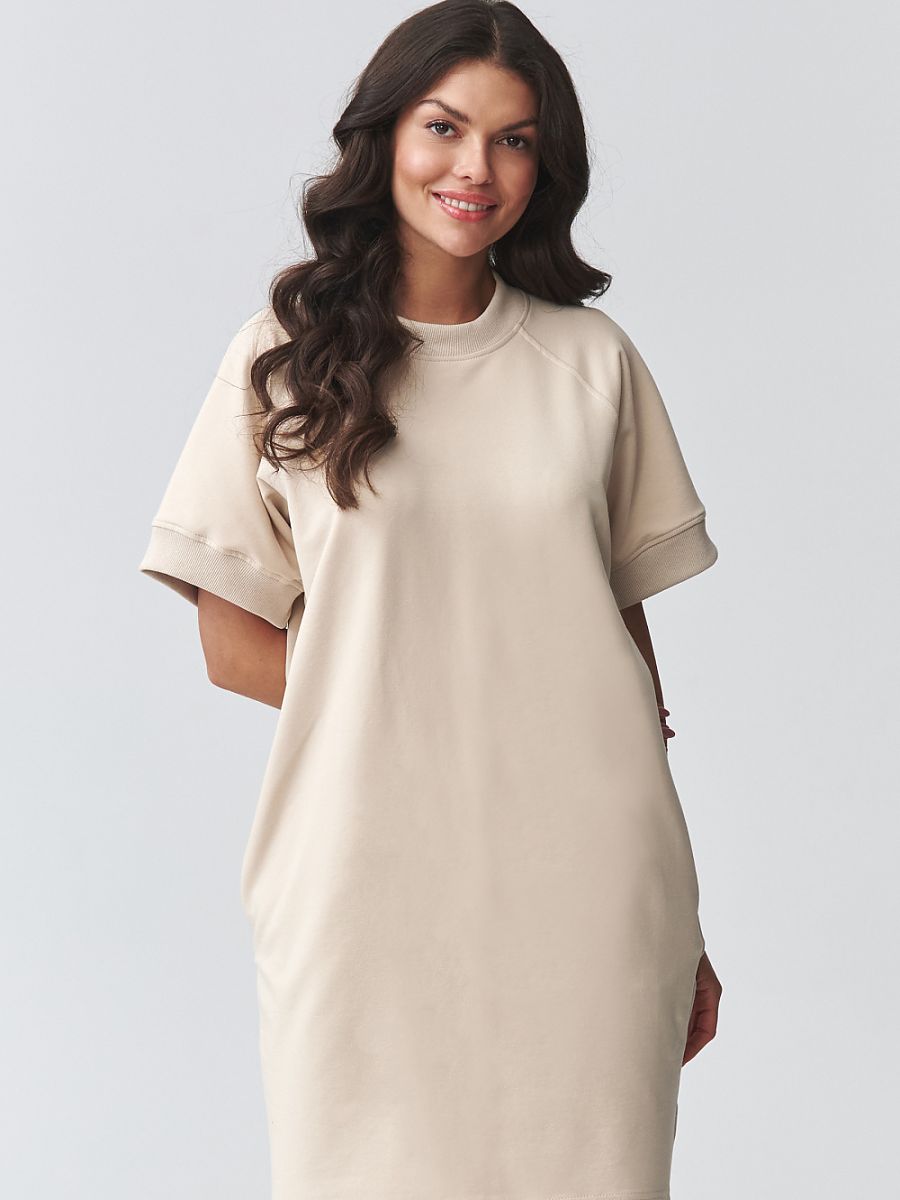 Makadamia Alltagskleid – beige