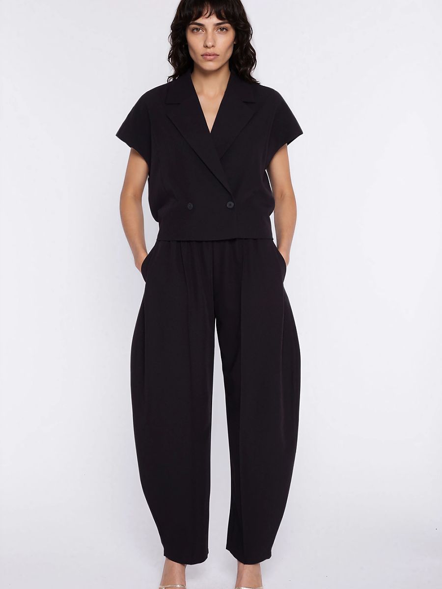Nife Damen Hose – schwarz