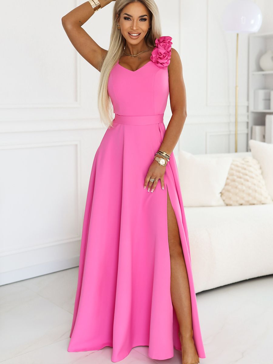 Numoco Langes Kleid – rosa
