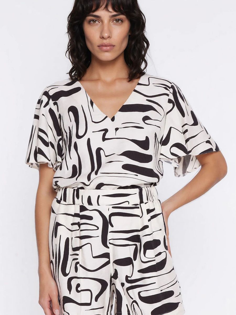 Nife Bluse – multifarben