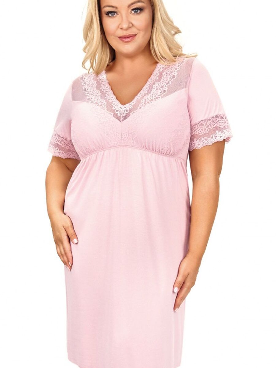 Donna Nachthemden in großen Größen – rosa