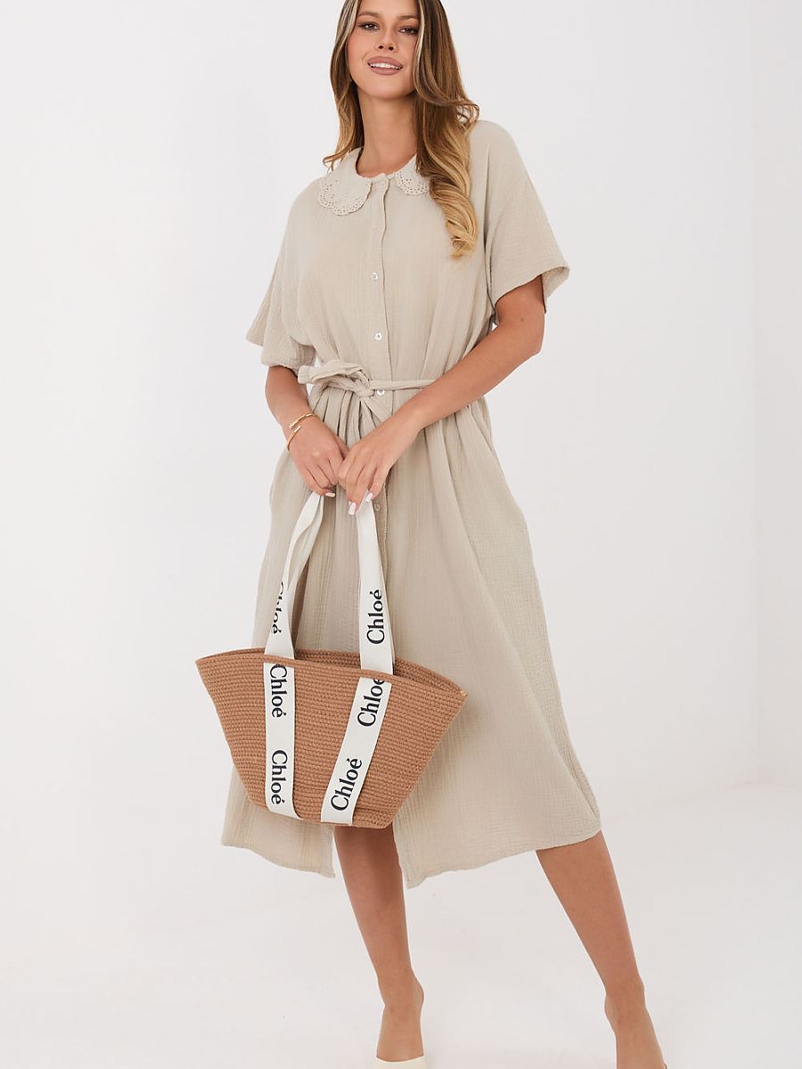 Italy Moda Alltagskleid – beige
