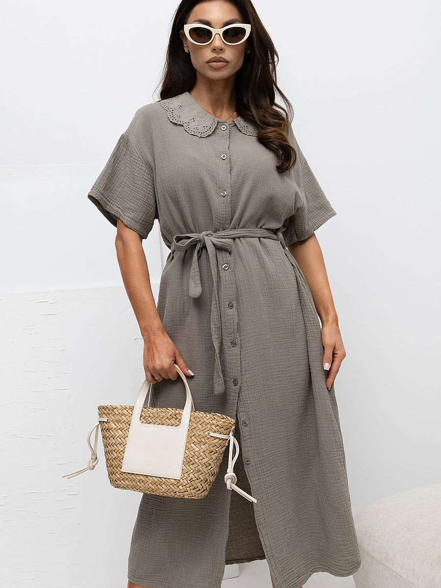 Italy Moda Alltagskleid – beige