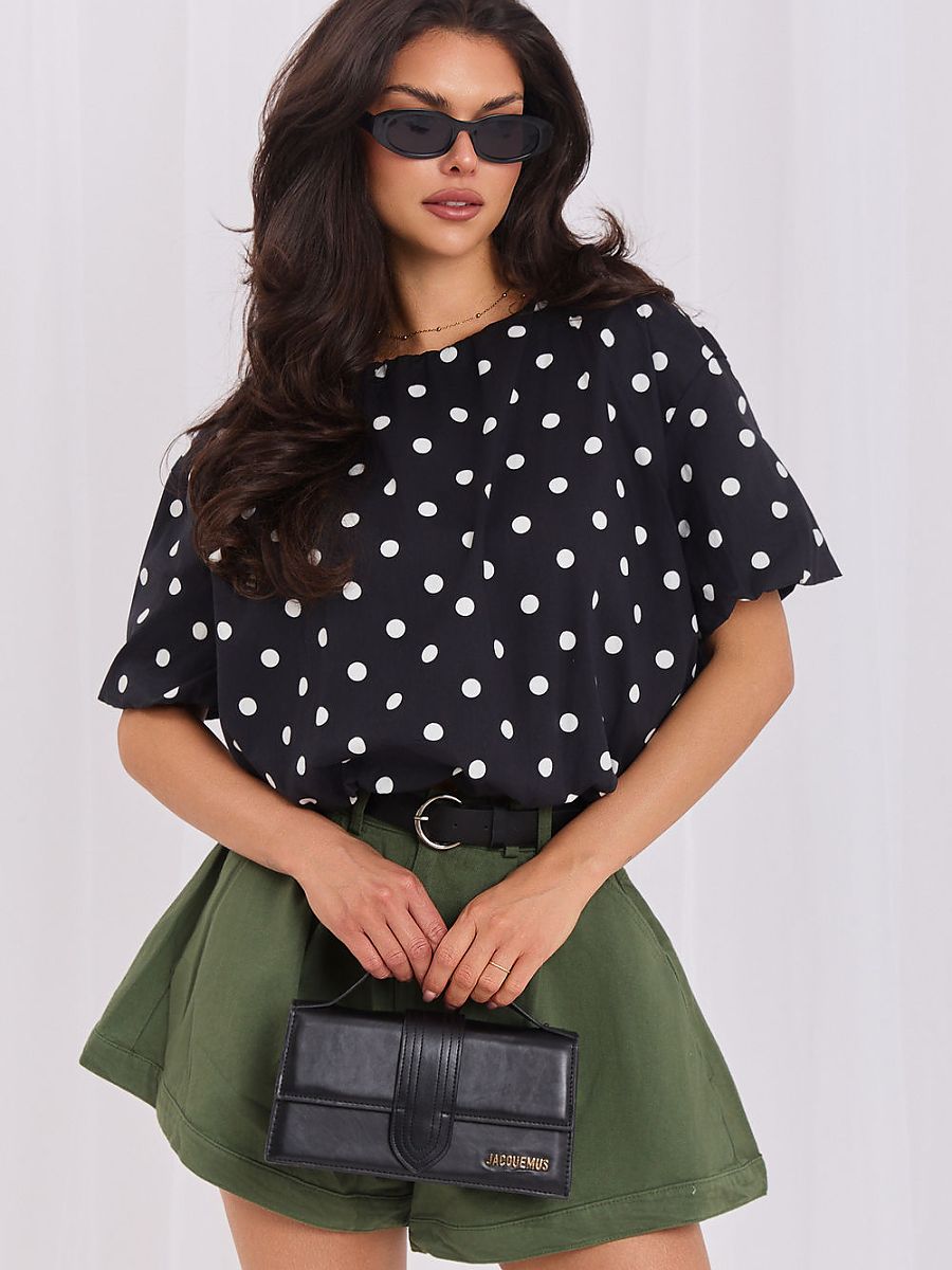 Italy Moda Bluse – schwarz