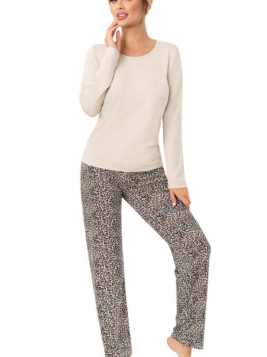 Leopard-Print Viscose Pyjamas
