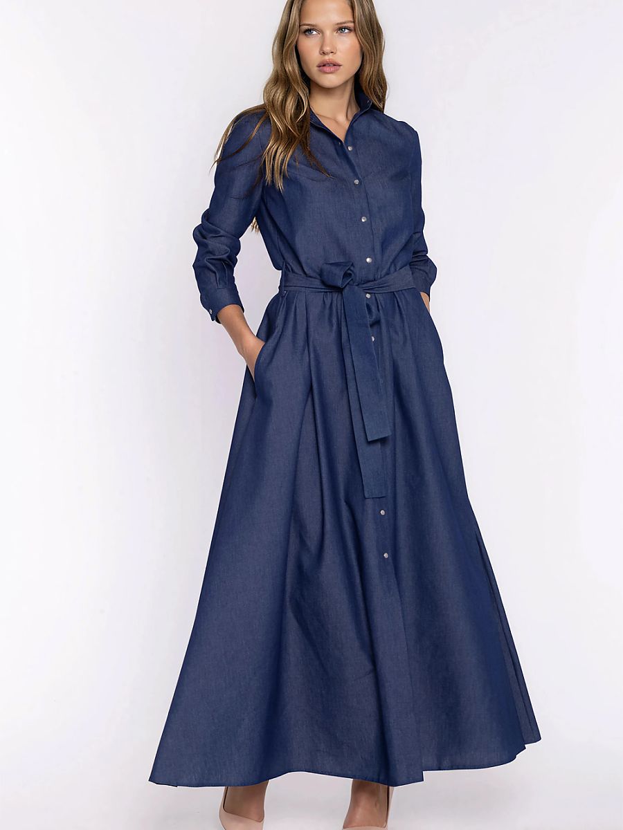 Nife Alltagskleid – blau