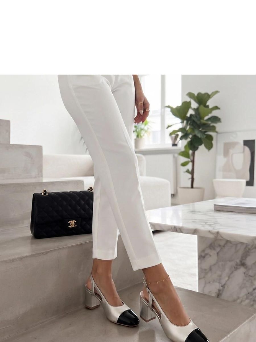 Almond-Toe Block-Heel Pumps