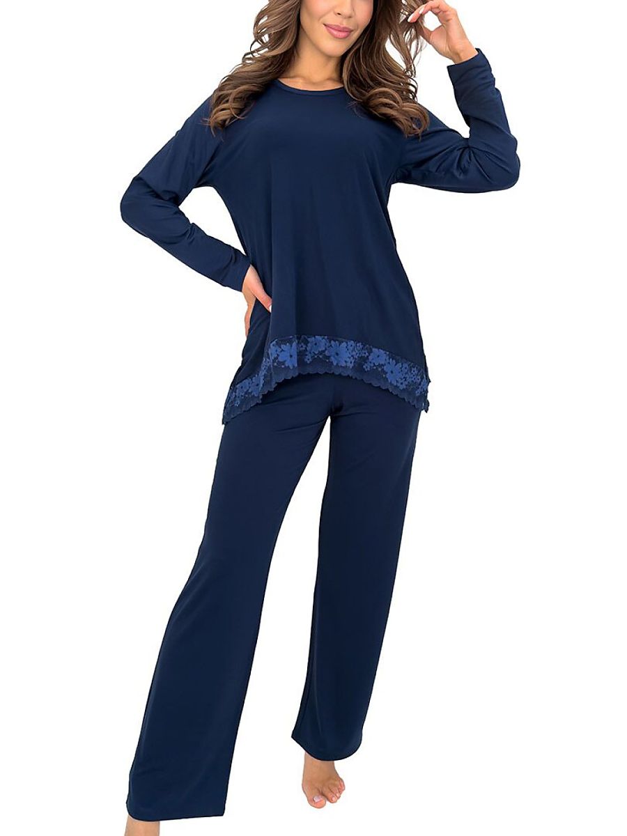 Donna Pyjama – marineblau