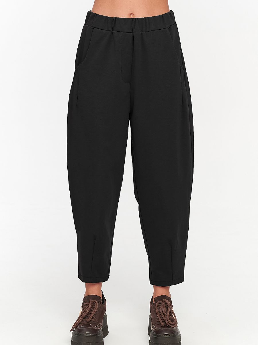 Makadamia Damen Hose – schwarz