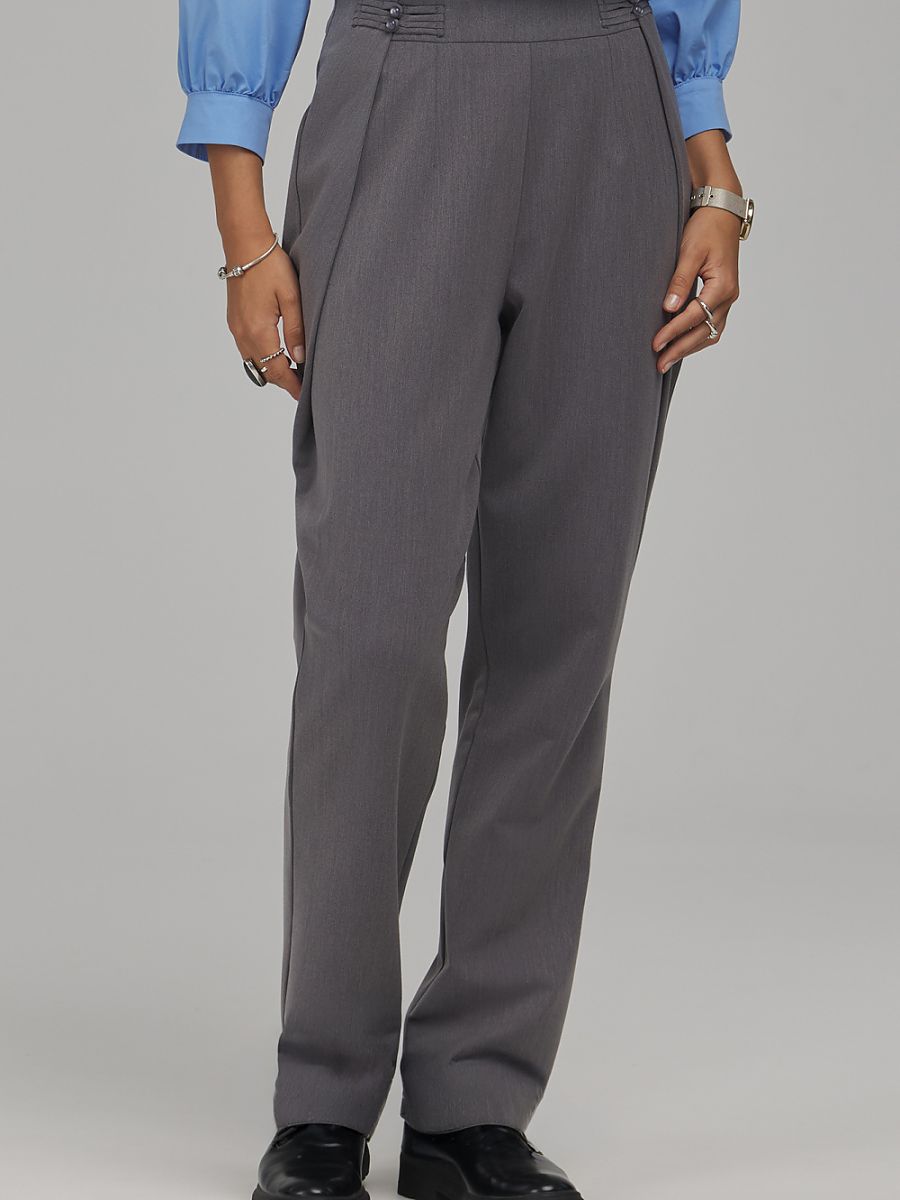 Nife Damen Hose – grau