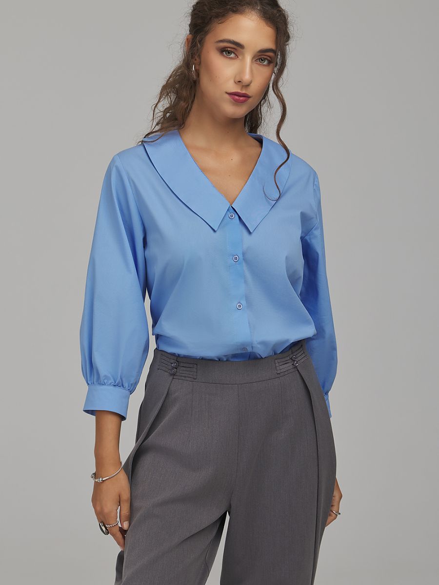 Nife Damen Hemd – blau