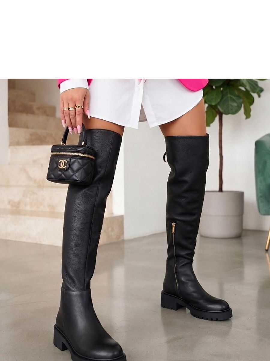 Chunky-Sole Over-the-Knee Boots