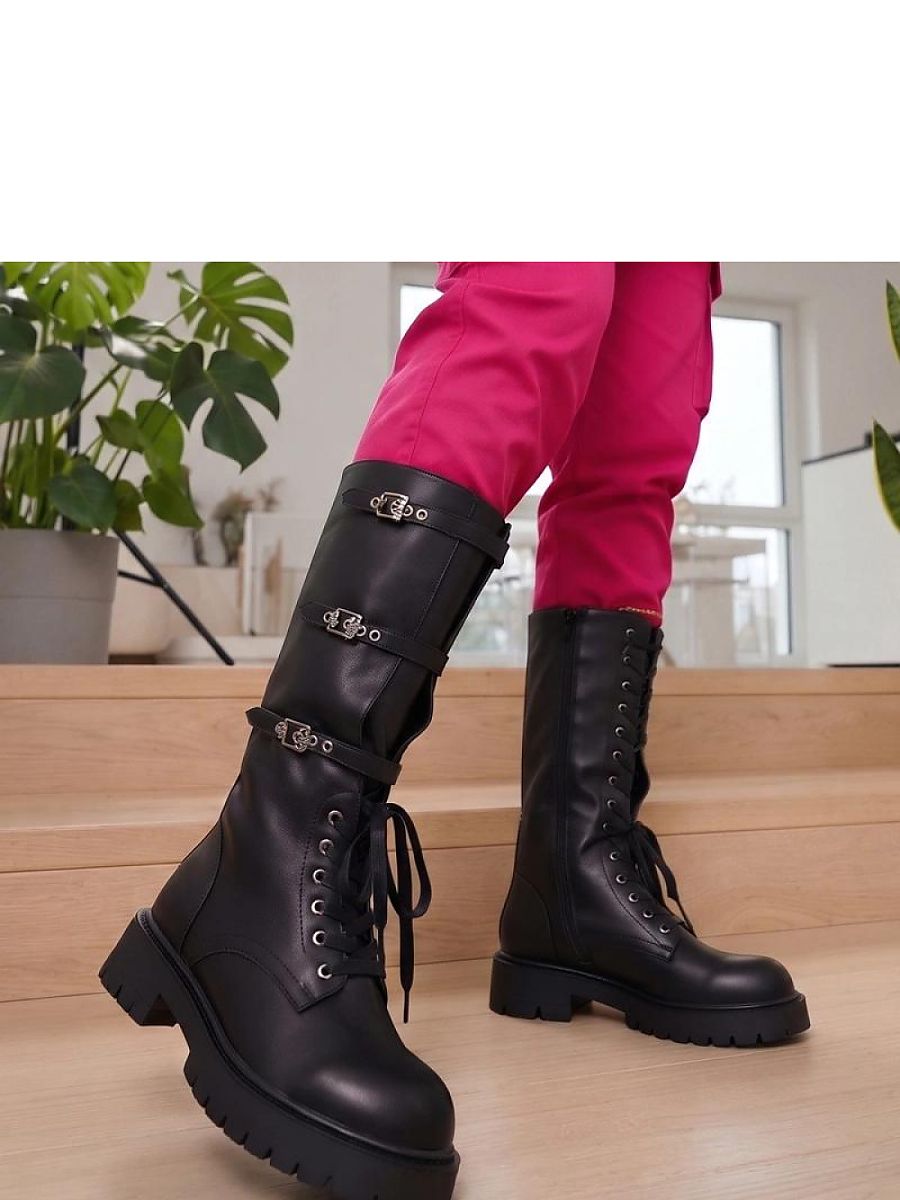 Buckled Over-the-Knee Boots