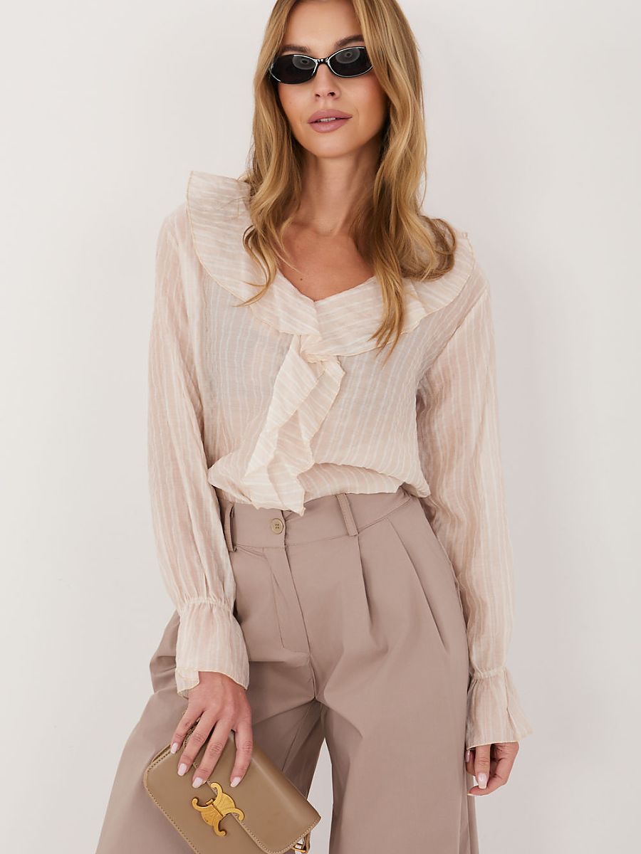 Italy Moda Bluse – beige