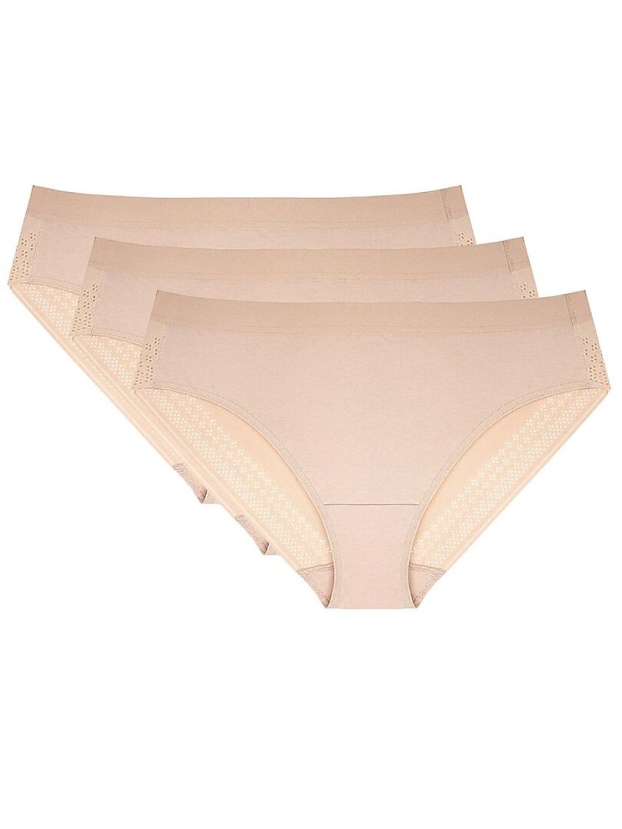 Lace-Trim Cotton Briefs