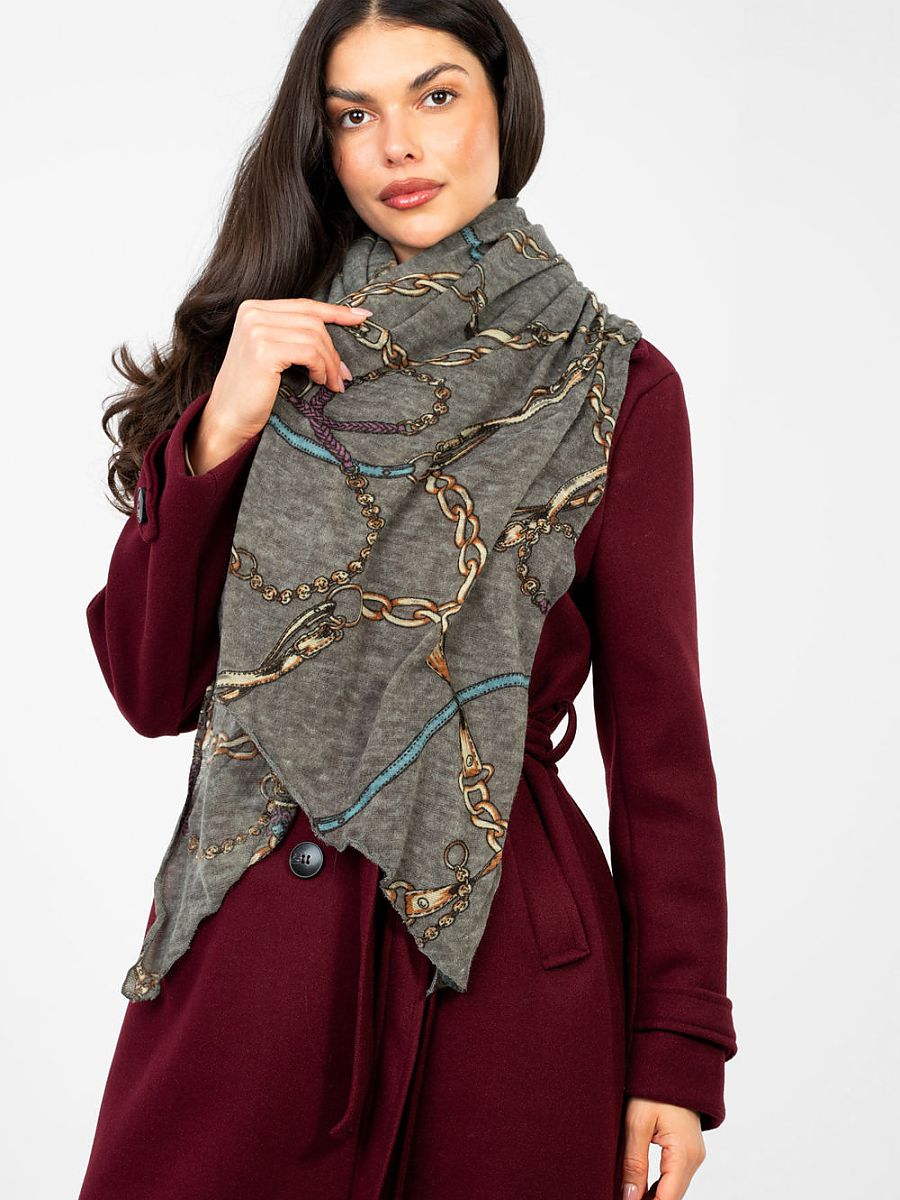 Large Printed Acrylic Scarf