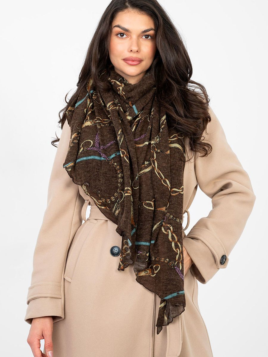 Oversized Patterned Scarf