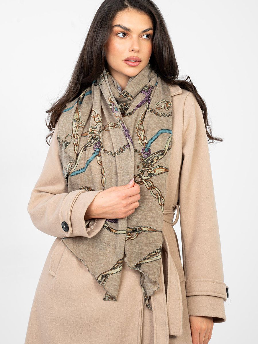 Patterned Oversized Shawl Scarf