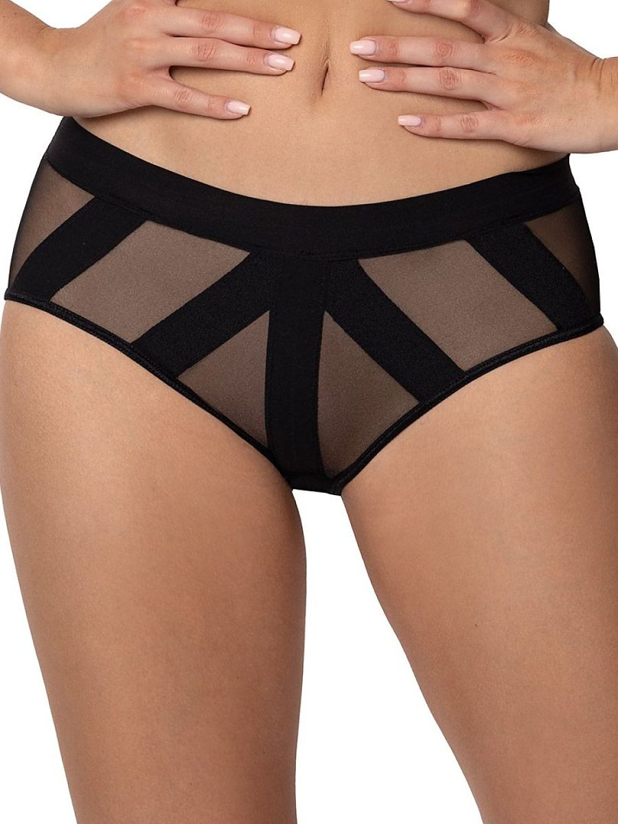 Róża damesslip zwart – model 231842