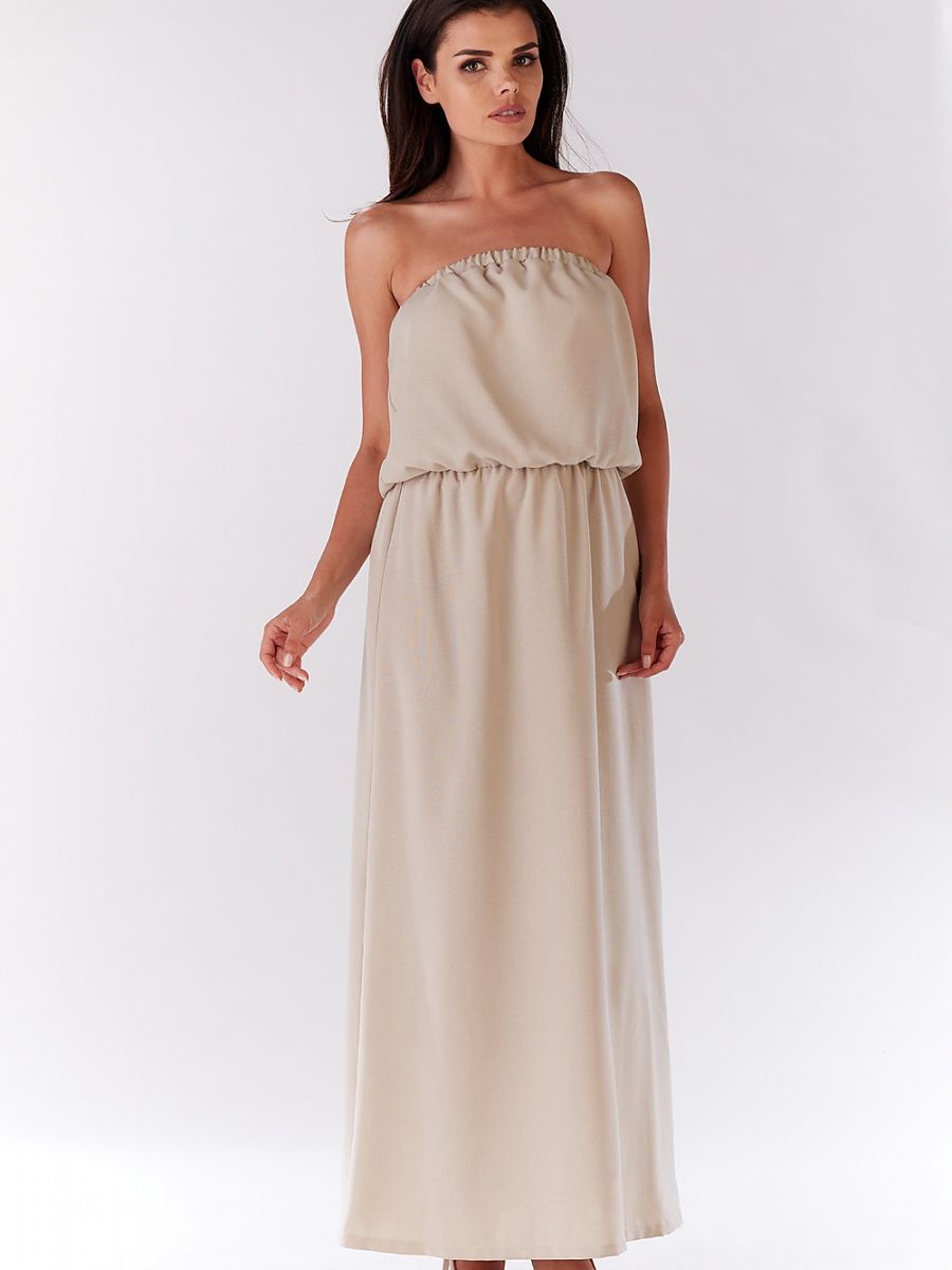 Infinite You Alltagskleid – beige