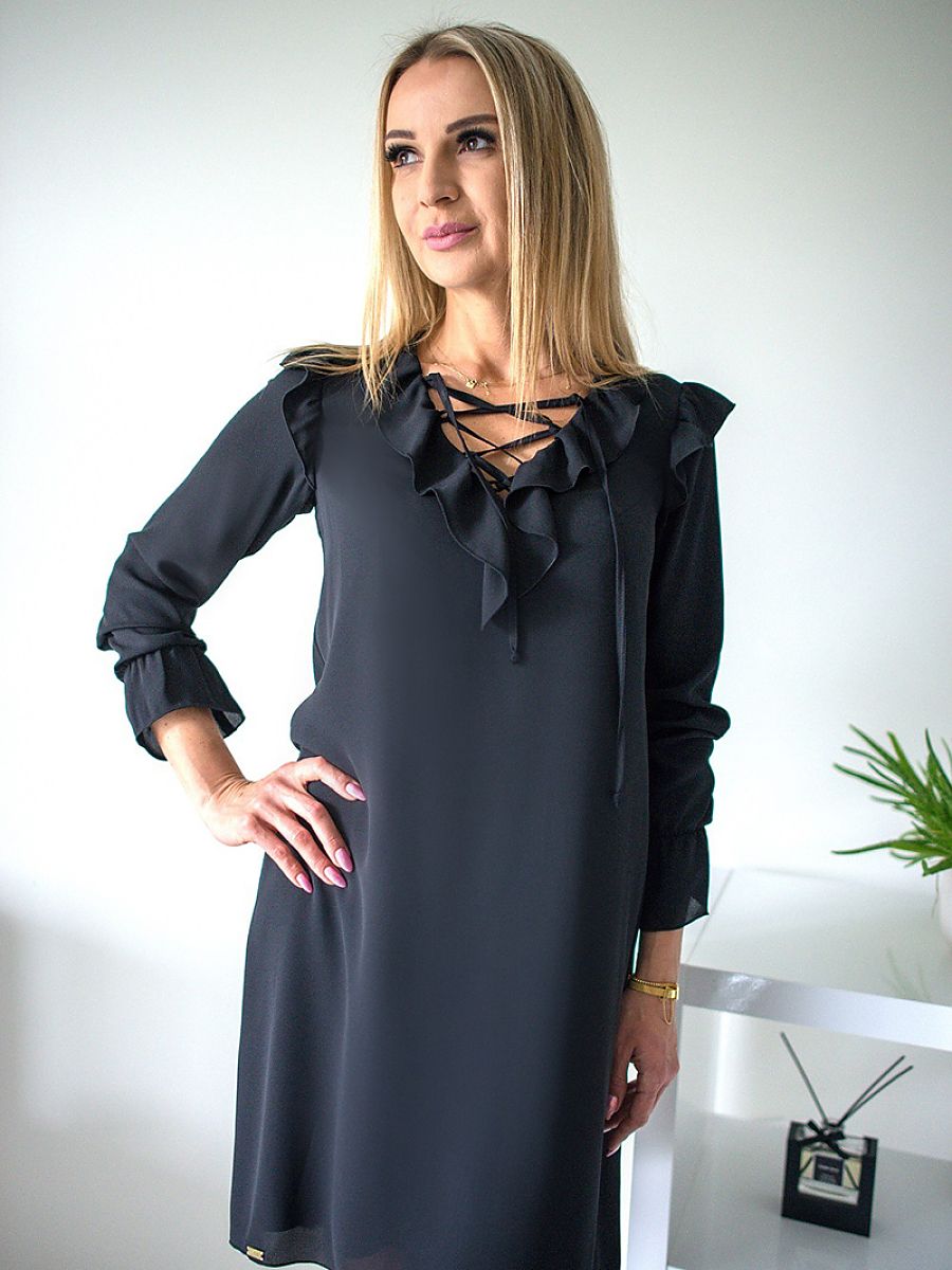 Jersa Abendkleid – schwarz