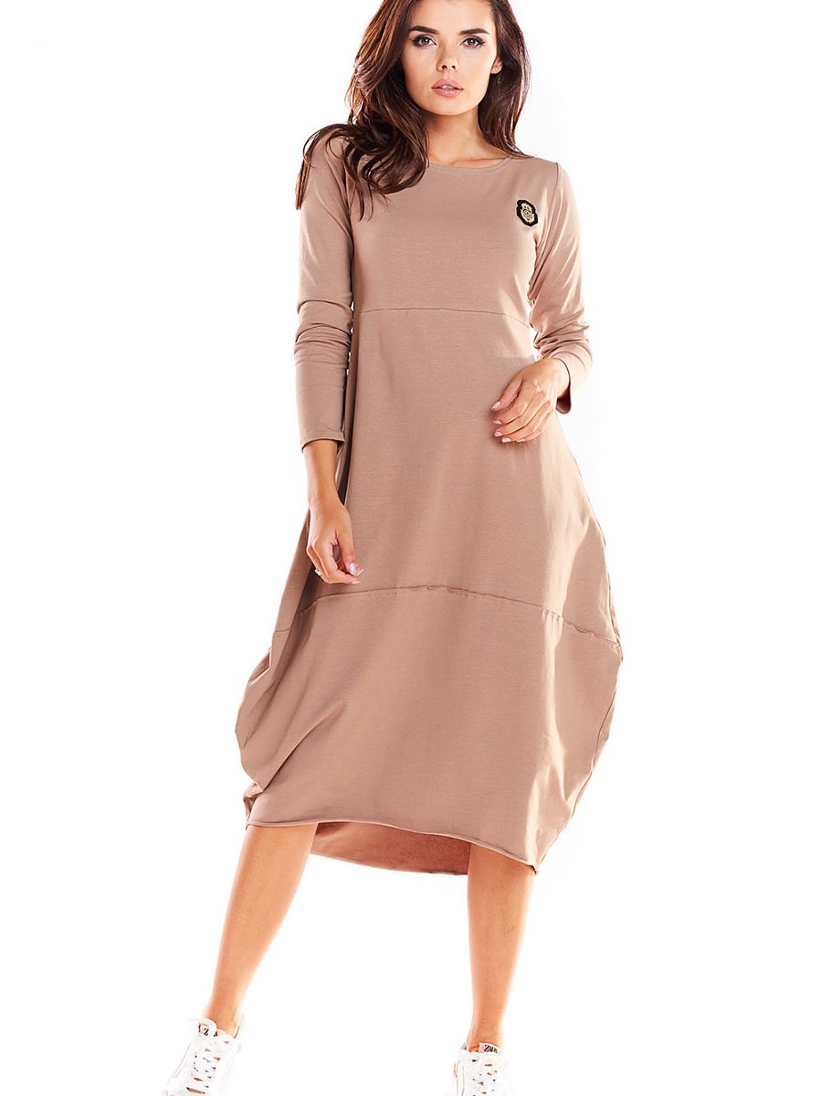 Infinite You Alltagskleid – beige