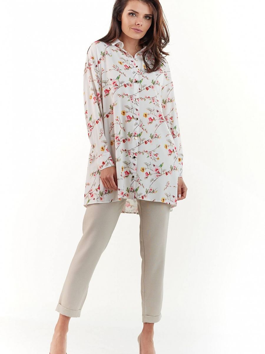 Infinite You Langarm Hemd – beige