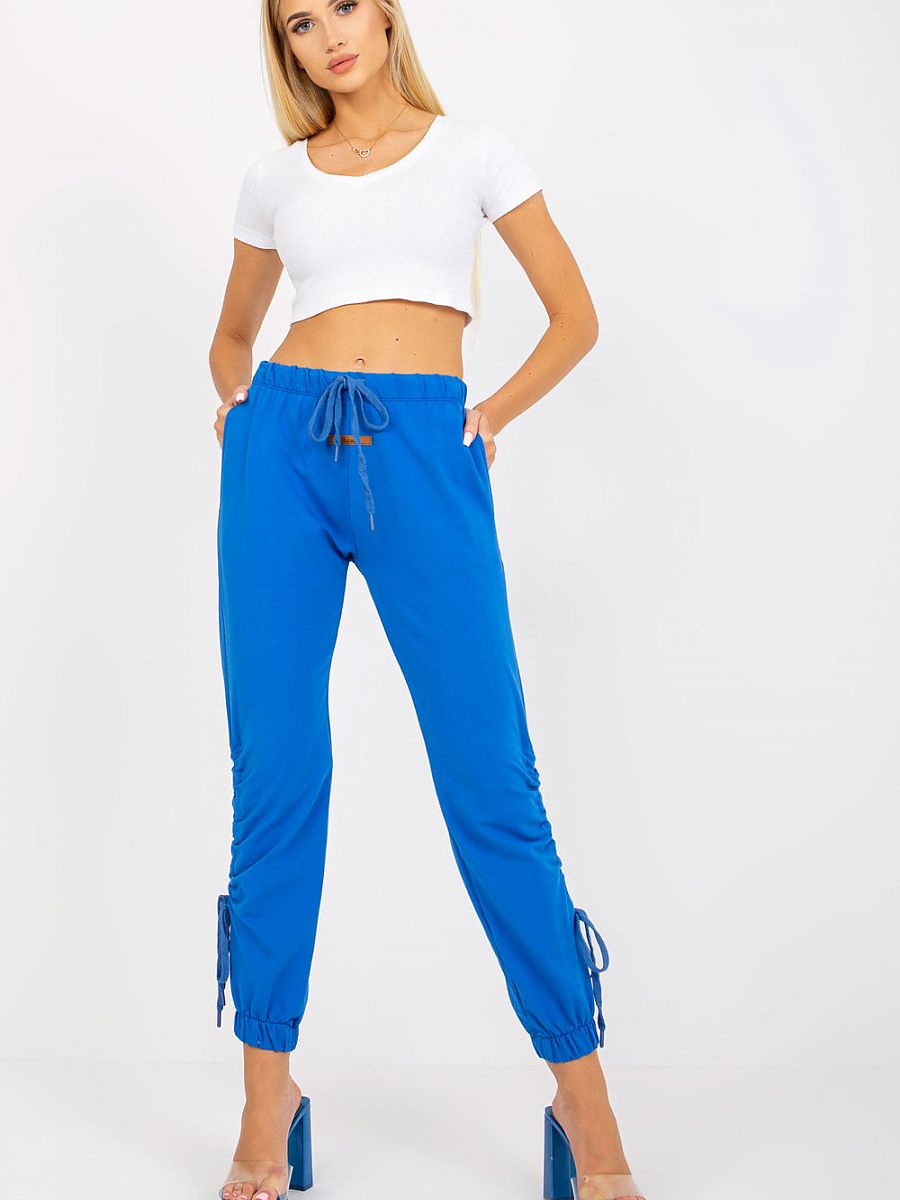 High-Rise Tie-Waist Sweatpants