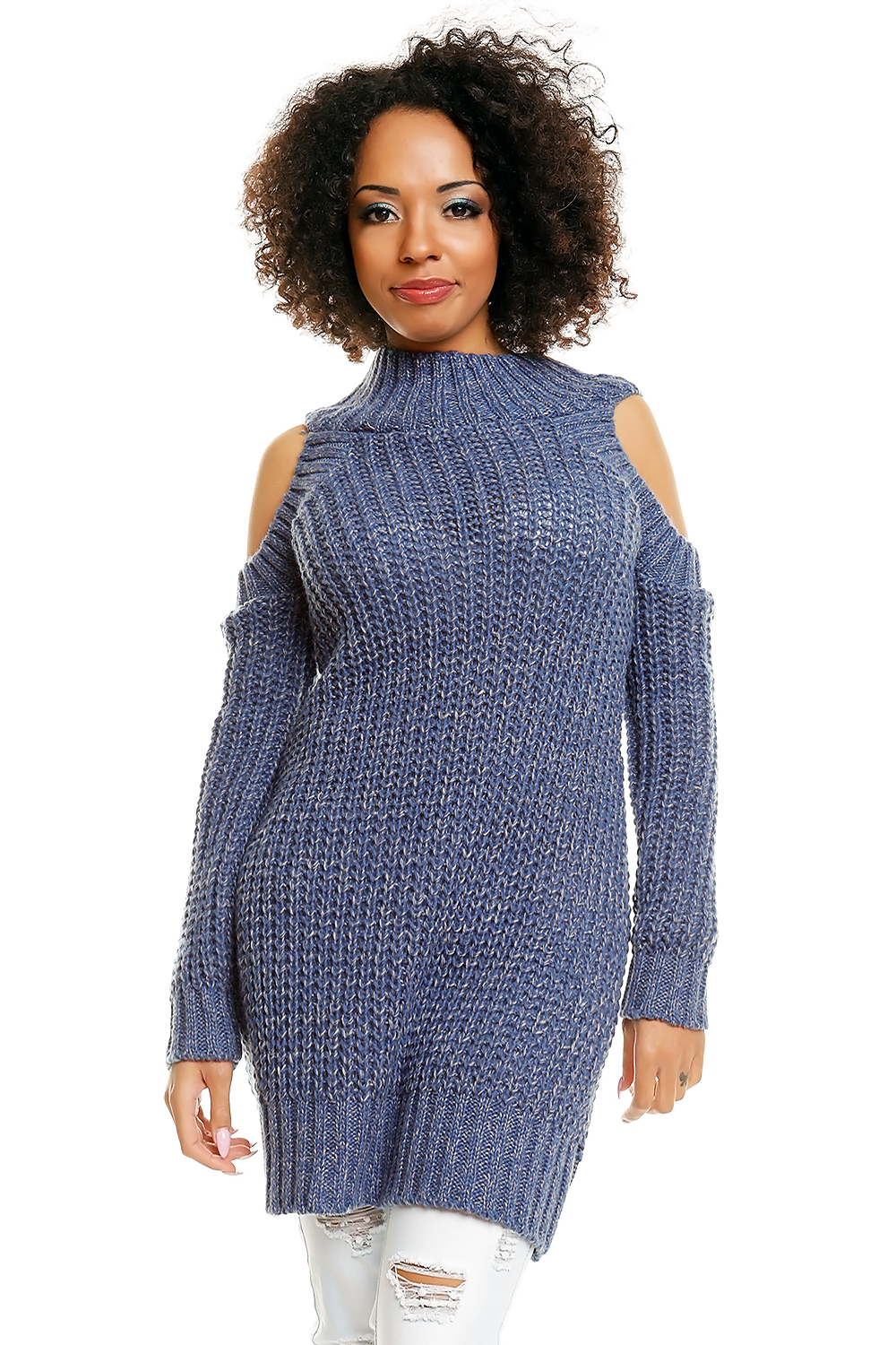Hard-knitted jumper model 8434..